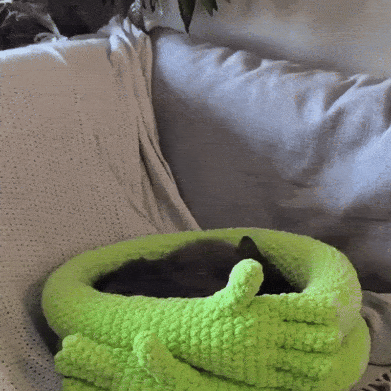 3-in-1 Crochet Cat Bed Pattern Bundle